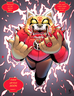 galaxyhowl:  Red Lantern ring   A red panda with a several problem