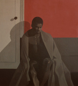 sameoldart:   Michael Leonard, Leroy in a Blanket, acrylic on