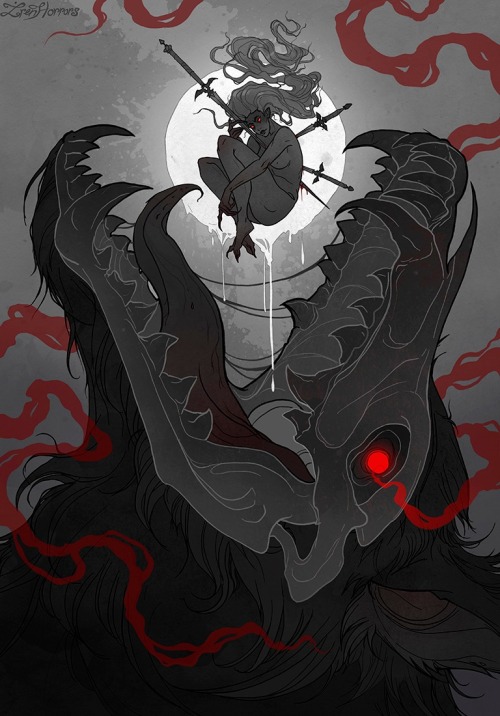 ex0skeletal-undead:  Lycanthropy by Iren HorrorsThis artist