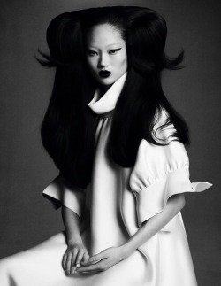 pocmodels:  Hyun Ji Shin  by Karim Sadli for Vogue UK - March