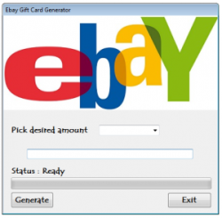 Ebay gift card generator (updated January 2014) Download link: http://bit.ly/1aFYMTf