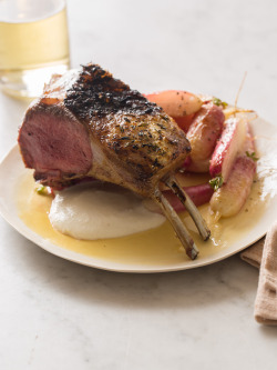 do-not-touch-my-food:  Grilled Rack of Lamb with Feta-Horseradish