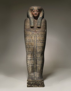 tastefulwealth:  AN EGYPTIAN POLYCHROME WOOD INNER SARCOPHAGUS