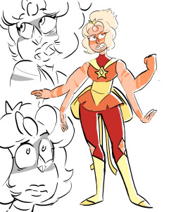 ssardonyx:  i had to draw tiddygem‘s jaspearl fusion agate cause