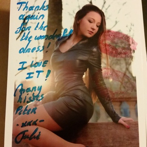 just an autographed pic for a fan… :)