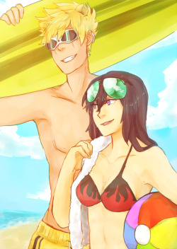 weissrabbit:  man it’s hot out here at the beach 