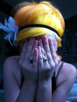 thatsexgirl:  Sherbet hair, dont care! I was normal for far to