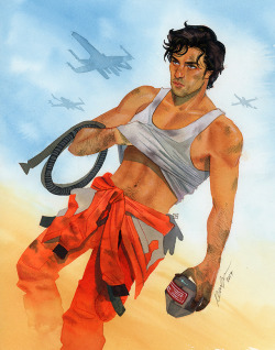 kevinwada: Poe Dameron X-wing mechanic, 2017 commission 