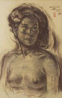   Portrait of a Balinese Woman, by Lee Man Fong, via Christie’s.
