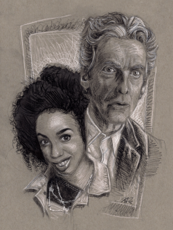 whovianfeminism:  kelvinqnguyenart:  The Doctor and Bill!  Holy