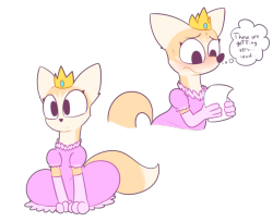 mr-degradation-sfwarts:Queen redesign, she’s a corsac! She