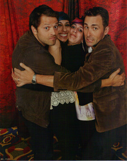 Maxx and my photo op with Misha Collins and James Patrick Stuart.