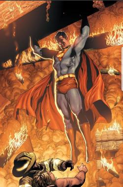 manfrommars2049:Superman Saves Firefighters! (Superman: Secret