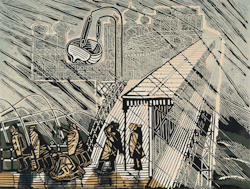 Edward Bawden’s Snowstorm at Brighton, 1989