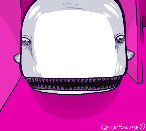 citycatslack:  I had to draw this, sorry.It was on porpoise *slaps knee* But yes, if he wants to then he totally should play it. The story and characters are unique, but I think he might get frustrated at it because of the puzzles though.