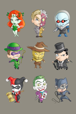 justharleyquinn:  Batman Villains by xryss