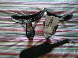 jaysilver15:  My Neosteel Chastity belt and my Carrara Chastity