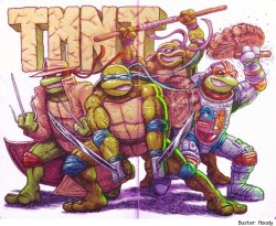 terribletriplefeatures:  Teenage Mutant Ninja Turtles by Buster
