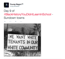 actjustly:Day 9 of #BlackHistoryYouDidntLearnInSchool - Sundown