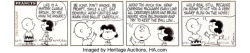 blondebrainpower: Charles Schulz Peanuts Daily Comic Strip Original