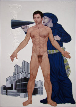 bitsakis:  Mercury, Acrylics on wood, 21 × 15, 2013 