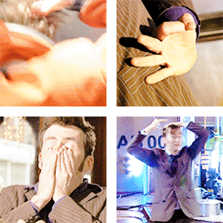oodwhovian:  David Tennant touching himself.     ↳ Doctor