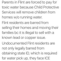 47mystics:  Flint, MI still doesn’t have clean water…two