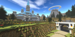 oldmartin:  Ocarina of Time World completely re-created in Minecraft Source:http://www.zeldauniverse.net/zelda-news/ocarina-of-time-world-completely-re-created-in-minecraft/ Mundo de ocarina of time Re-creado en MinecraftFuente:http://www.zeldauniverse.ne