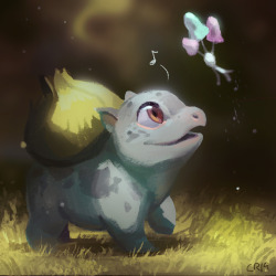 calonarang: Bulbasaur made good ‘cheep cheep’ sounds in