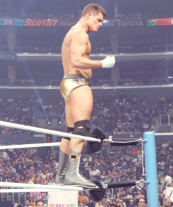 Those golden trunks really show off Cody’s “assets”
