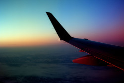 arachnephoto:  I used being on a plane at sunrise as an opportunity