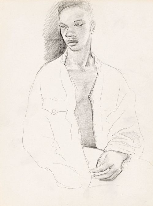 beyond-the-pale:  Patrick Angus - Portrait of a Young Man, c.