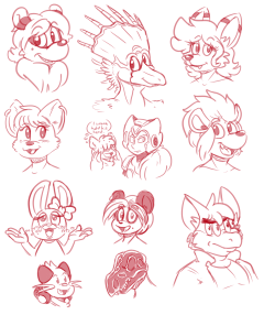 requests i did on my weasyl journal dont ask why some are bigger