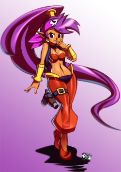 jadenkaiba:    Quick Sketch Art of Shantae, Half Genie, Half