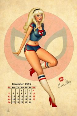 xombiedirge:  Gwen Stacy & Mary Jane Pin-ups by Nathan