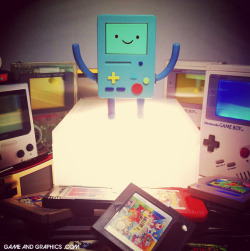 gameandgraphics:  Retrogaming party with Beemo and the Game Boy