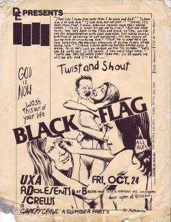 hellray:  Black Flag flyers, pt. 1. 