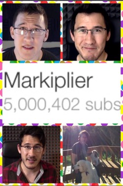 starbug0402:  &ldquo;Every single one of you matters and every single one of you can change the world in your own way.&rdquo; Markiplier 2014.   Congratulations Mark on hitting 5 million subscribers! You deserve each and every one :)   You continue to