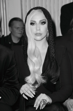 forthosewhocravefashion:  Lady Gaga at the Atelier Versace Haute