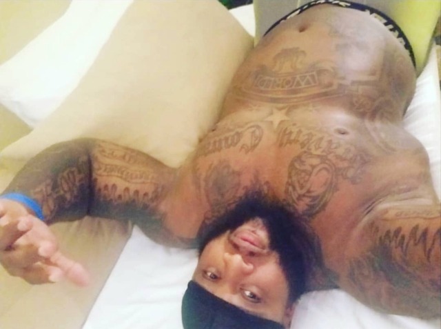 blackbeastlover:I love when a big boy is tatted like this. A