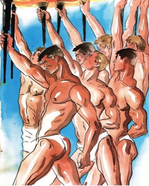   Antonio Lopez - Illustration celebrating the 1984 Summer Olympics,