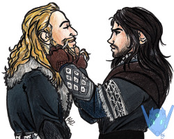 impsexual:   Some brotherly beard braiding.  