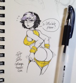 callmepo:  Have a booty-full Friday! Planned to draw joke about