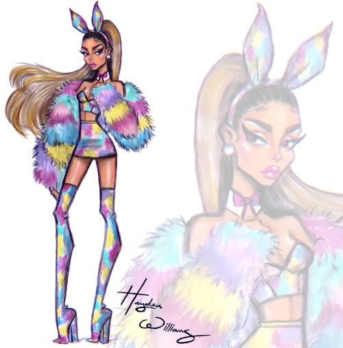 haydenwilliamsillustrations: Happy Easter with Miss Ariana Grande