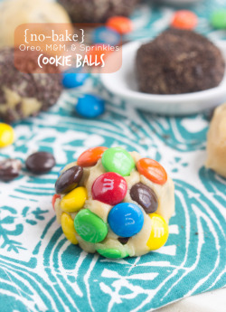 ilovedessert:  (No Bake) Oreo, M&M, and Sprinkle-Covered