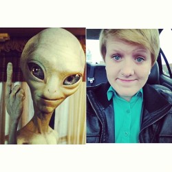 #transformationtuesday 👽✌ // this is a sad stab at myself,