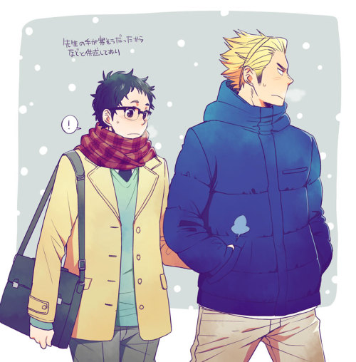 uklovey:  Pixiv: 50253795   Tell me who these guys are!I have a comment section on all my posts and tumblr has that message thing now.