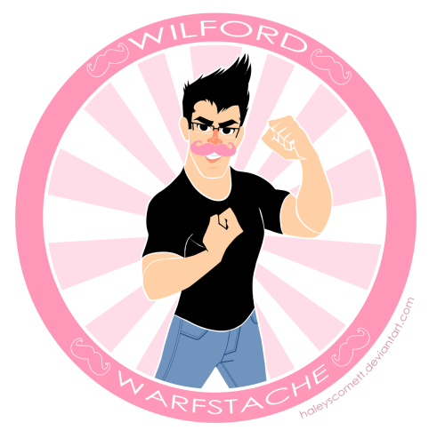 haleyscomett-art:     I was inspired by thetinytaco’s button she made a few weeks ago so I thought I’d try my hand at making one myself! I made this in the same style of the “Mark and His Faithful Companion” piece that I made months ago.