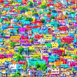 travelandleisuremag:  The bright colors of Haiti give no sign