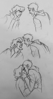 materassassino:  glowdroid: whenever i go to draw klance it usually just ends up as kisses? i donâ€™t fight it 